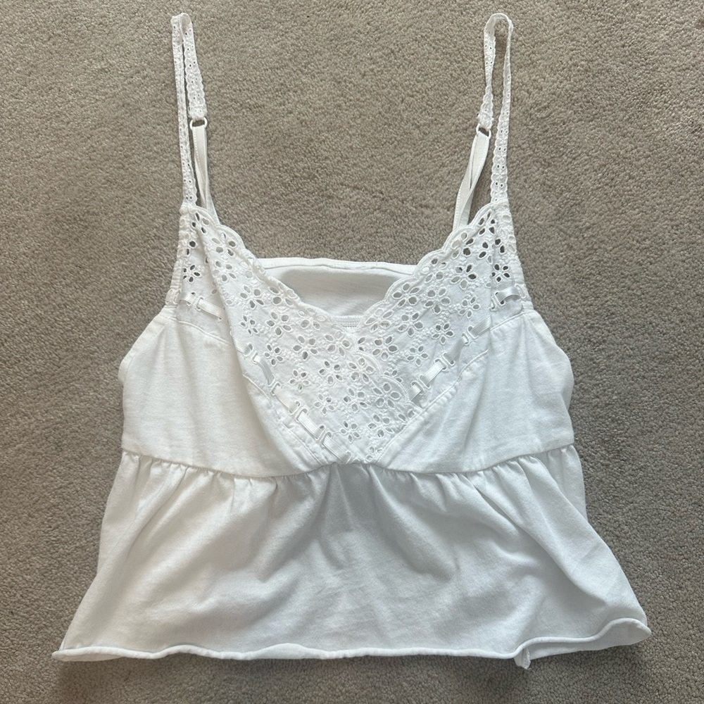 White Floral Ribon Top - Picture 2 of 3